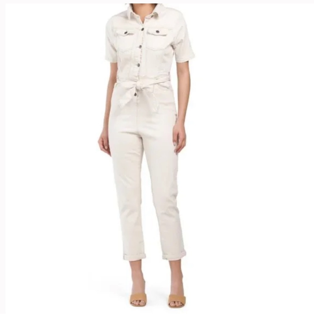 Avec les filles beige jumpsuit